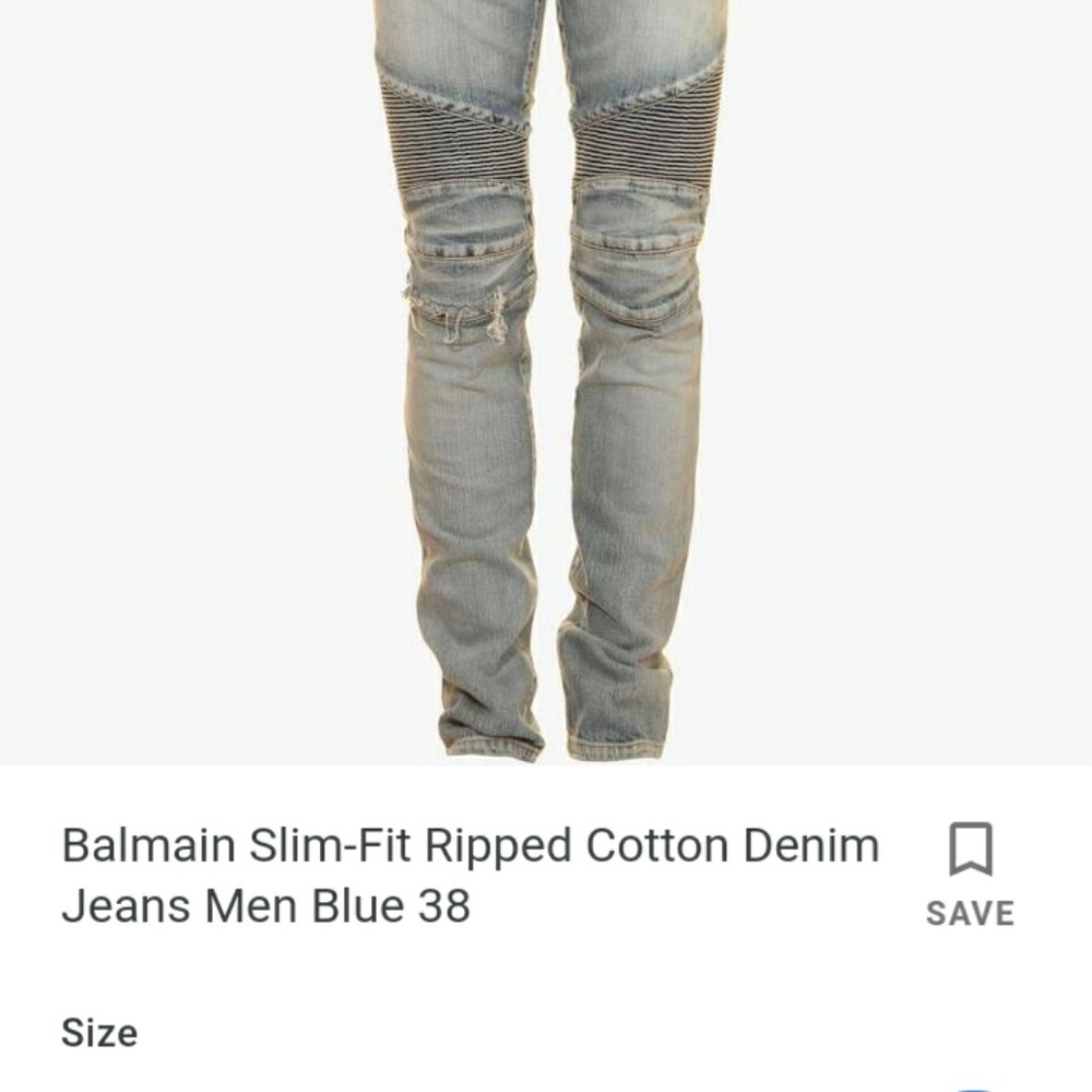 2 pairs of balmain Paris jeans